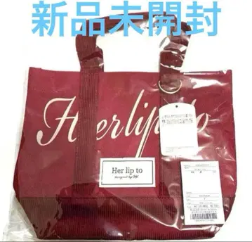 미개봉 새상품 herlipto mini tote 루미네 토트백 와인