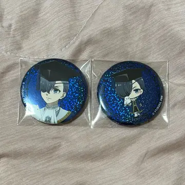 흑집사 시엘 홀로그램 반짝반짝 캔뱃지 기숙학교