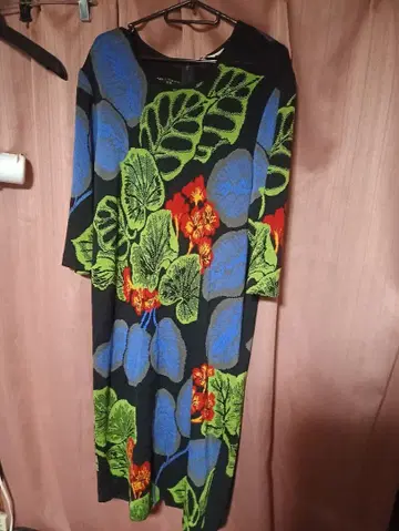 일품물일품물 Vamos 바모스 니트 원피스 7부 소매 일본제 쇼와 레트로