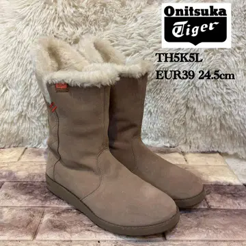컨디션 최상 오니츠카타이거 FLYLA 어그 부츠 TH 베이지 24.5cm