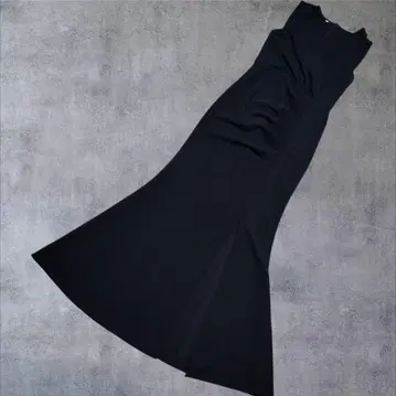 블랙 플레어 롱 머메이드 원피스 M