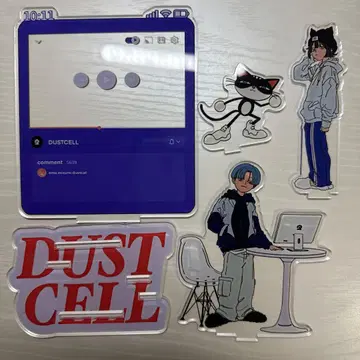 DUSTCELL 전시회 아크릴 스탠드 키링 세트 (EMA 증정)