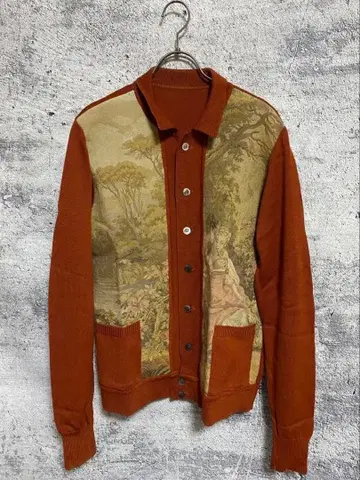 엠즈 블랙 고블랑 직조 니트 자켓