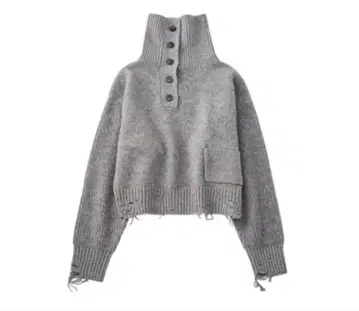knuth marf buttoned high-neck knit
