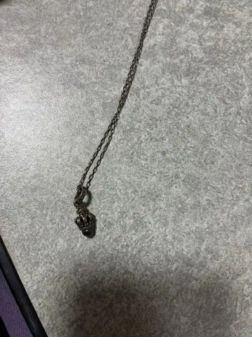 실버 펜던트 목걸이 중간 길이