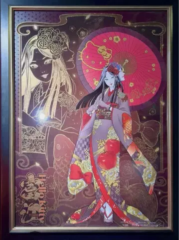 기모노 토미에 B2 아트 포스터 이토 준지 산리오 미개봉 새상품