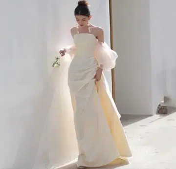 웨딩드레스 화이트 사전 촬영