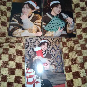 SHOW-WA 테라다 신지로 크리스마스 한정판 트레이딩 카드 3종 1