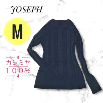 조셉 캐시미어 100% 리브 니트 블랙 M사이즈 온워드 카시야마 /532