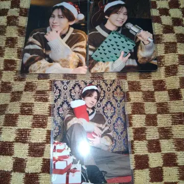 SHOW-WA 테라다 신지로 크리스마스 한정판 트레이딩 카드 3종 2