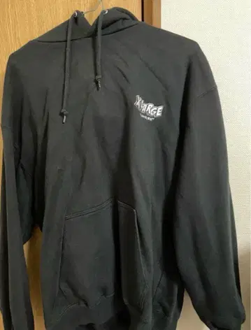 XLARGE 블랙 후드 부착 후드티