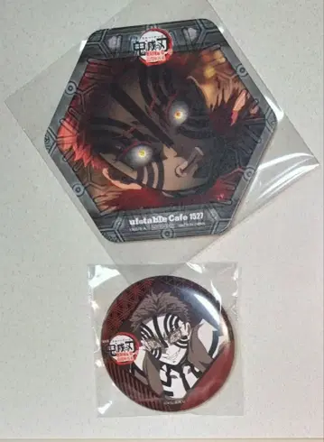 귀멸의 칼날 무한열차편 ufotable 코스터 다이닝 캔뱃지 아카자