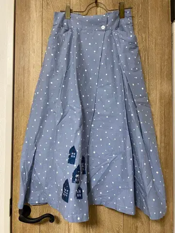 새상품 kilki 집 패턴 랜덤 도트 스커트