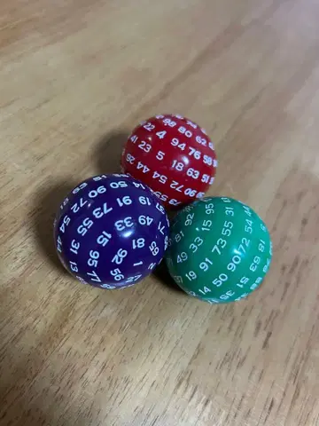 100면 다이스 3개 세트