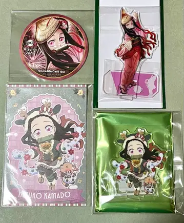 귀멸의 칼날 아와오도리 크리스마스 아크릴 스탠드 카마도 네즈코 세트