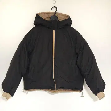 쥬에티 후데트 다운 자켓 리버서블 M 베이지