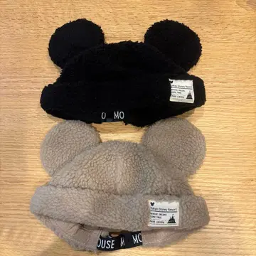 도쿄 디즈니 리조트 귀도리 모자 2색 세트