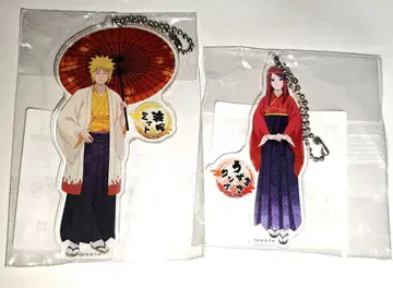 NARUTO 미나토 쿠시나 아크릴 키링 세트 인의 주황 불꽃의 이정표