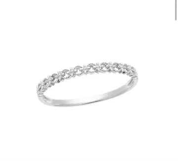 K10 화이트 골드 반지 (10호)