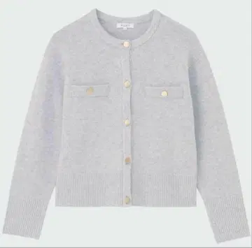 새상품 플라스테 엑스트라 파인 메리노 미들 게이지 울 크루 가디건