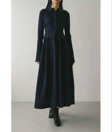 2피스 폴로 니트 원피스