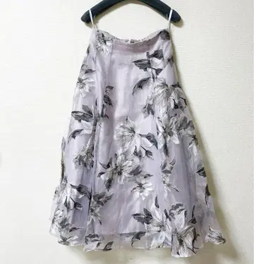 아푸와이저 리셰 대화 오팔 프린트 스커트 모카 핑크