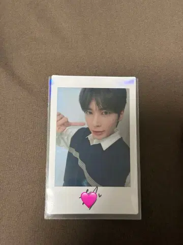 TXT 인스턴트 포토 카드 폴라로이드 친필 사인 태현