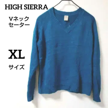HIGH SIERRA V넥 스웨터 터콰이즈 블루 XL