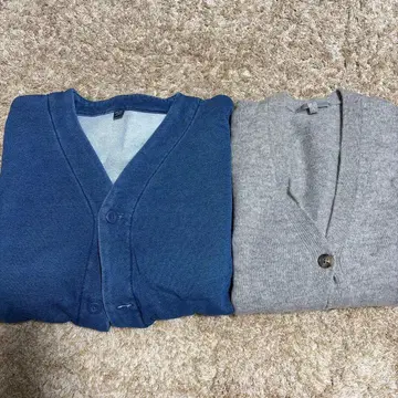 그레이와 네이비의 가디건