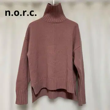 n.o.r.c. 터틀넥 스웨터 핑크