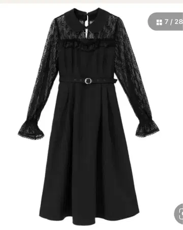 Deary 십자가 롱 원피스 사이즈 M 블랙 지뢰 고딕