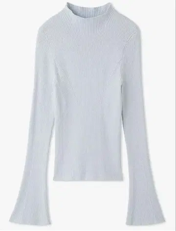 새상품 스나이델 SNIDEL 베이직 하이넥 리브 풀오버 SAX