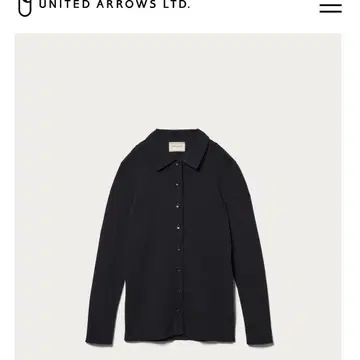 유나이티드 애로우즈 리브 폴로 니트 가디건