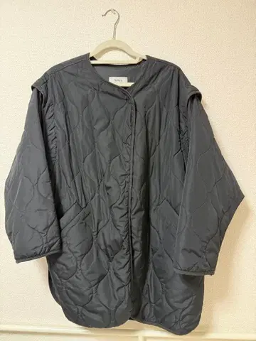 forksy 블랙 퀼팅 자켓