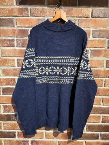 KING SPORT 페어아일 노르딕 무늬 니트 구제 의류 XL