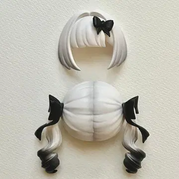 슈가 100% 당지수 100% 피치 무스 이색 헤어 부품