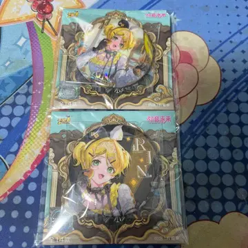 카가미네 린 캔뱃지 2종 세트 중국 공식 상품