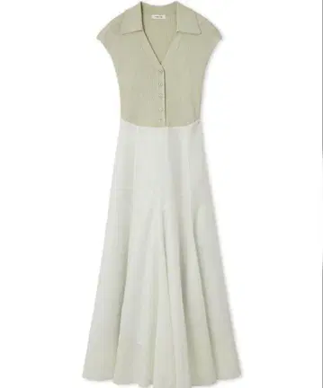 프레이 아이디 폴로 칼라 콤비 원피스 완판 색상 0 사이즈