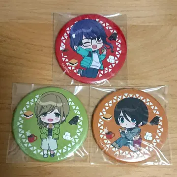 유루캠 캔뱃지 오가키 치아키 이누야마 아오이 사이토 에나 스모어