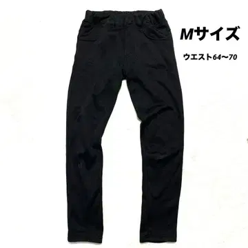 여성용 블랙 스트레치 플리스 팬츠 M 사이즈 ( 허리 64~70 )