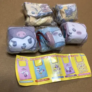 치이카와 (먼작귀) 산리오 캐릭터즈 에코백 컴플리트 전 5종 가챠