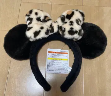 새상품 디즈니 팬캡 미니 레오파드 무늬 브라운