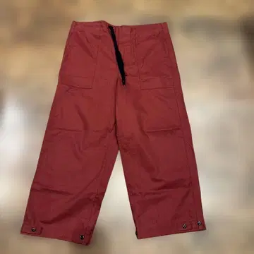 TUKI 코튼 이지 팬츠 크림슨 남성용 프리 M L