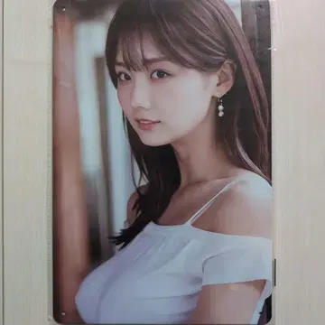 양철 간판 미녀
