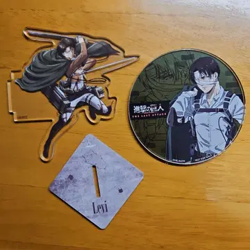 진격의 거인 리바이 아크릴 스탠드 & 아크릴 코스터 세트