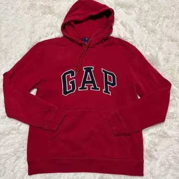 GAP 후드 부착 레드 후드티 US S