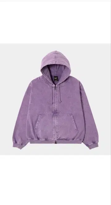HUF WASHED FULL ZIP HOODIE 퍼플 S