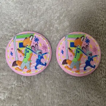 디즈니 자수 캔뱃지 2 쥬토피아 2개