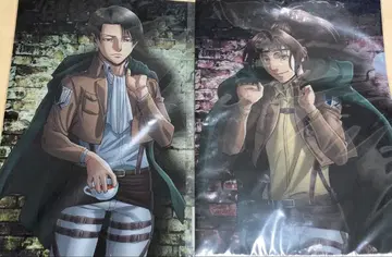 진격의 거인 리바이 한지 클리어 파일 2장 세트