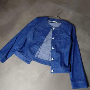 아나이 ANAYI 노카라 자켓 블루 36 S